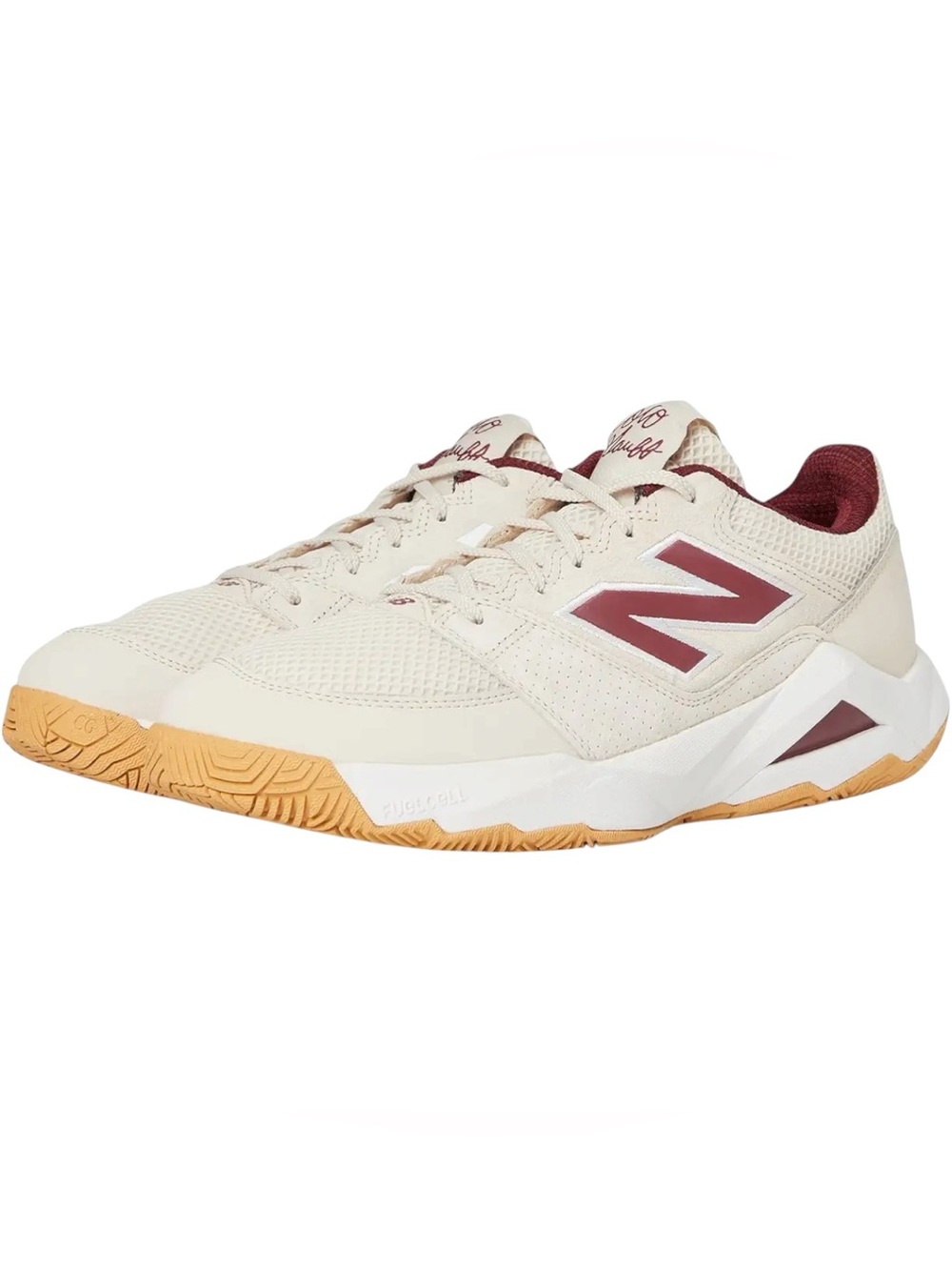 New Balance Coco Delray Bisque Monarch Burgundy Gum Men Tennis Shoes Sz 15 New